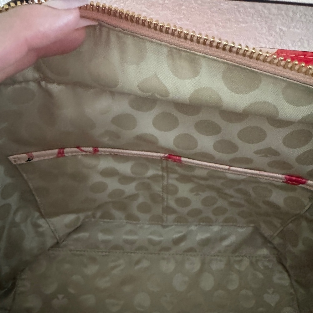 Kate Spade Grainy Vinyl Flamingo Tote Bag - Picture 7 of 7